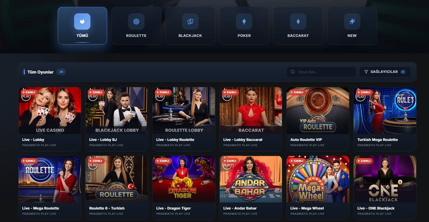 Primebahis canlı casino masaları ve krupiyeli oyunlar